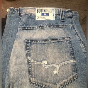Vintage Southpole Jean Shorts Mens 38  Denim Baggy Relaxed Skater Y2K Jorts